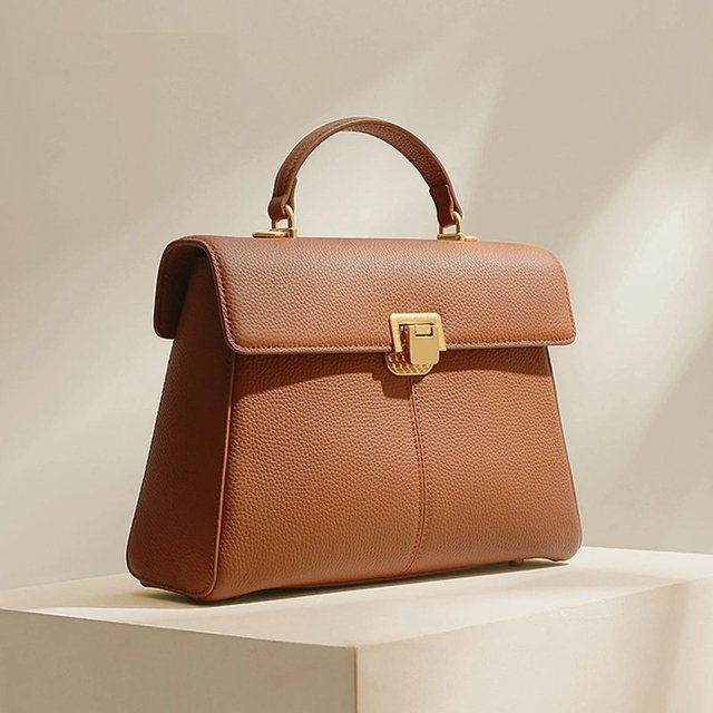 Genuine Leather Tote Handbag for Women – Large Capacity Crossbody Purse