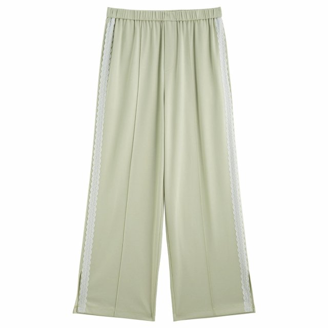 Summer Women's Lace-Trimmed Acetate Pants