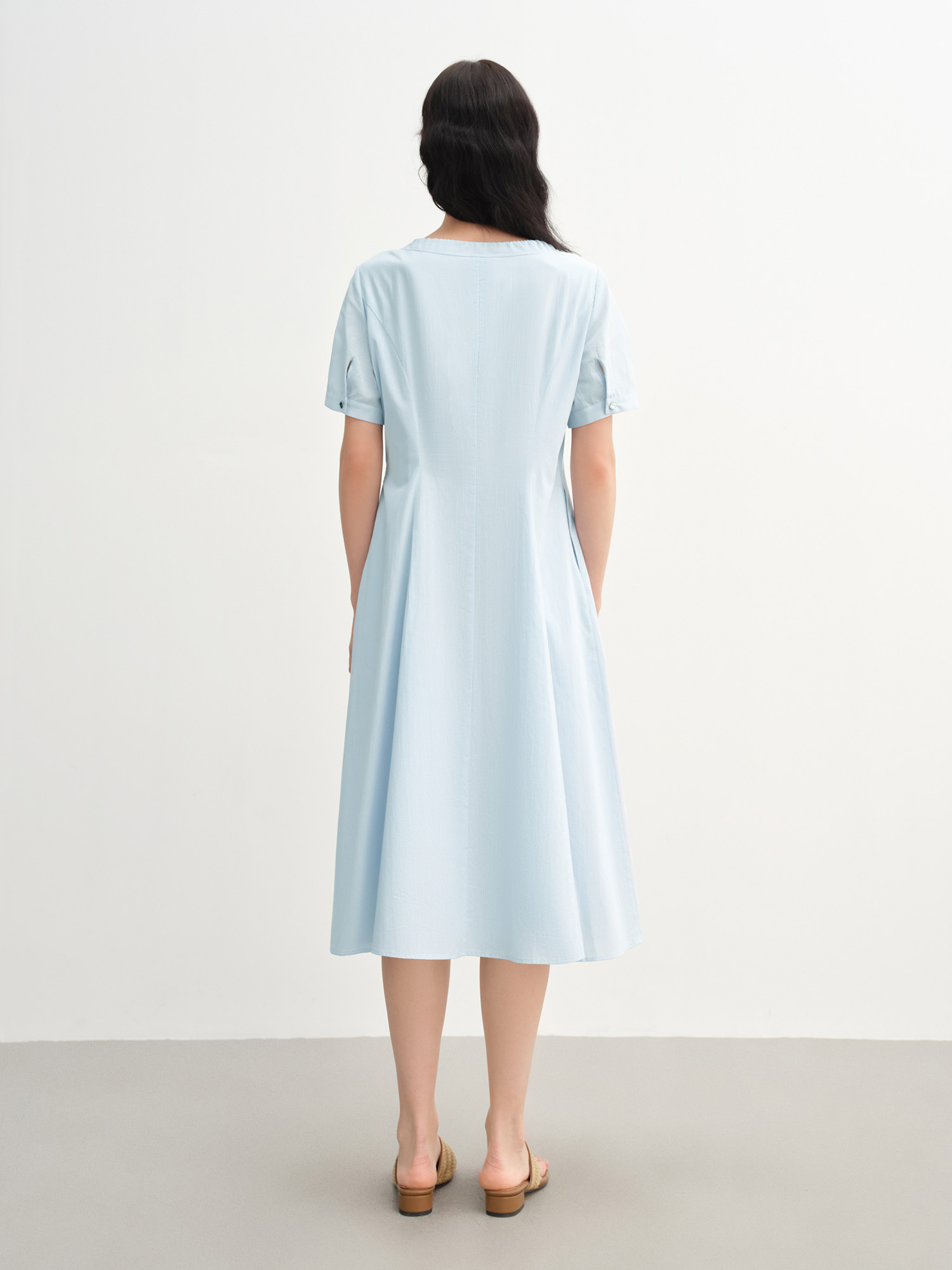 Summer Minimalist French Style Cotton Dress 5