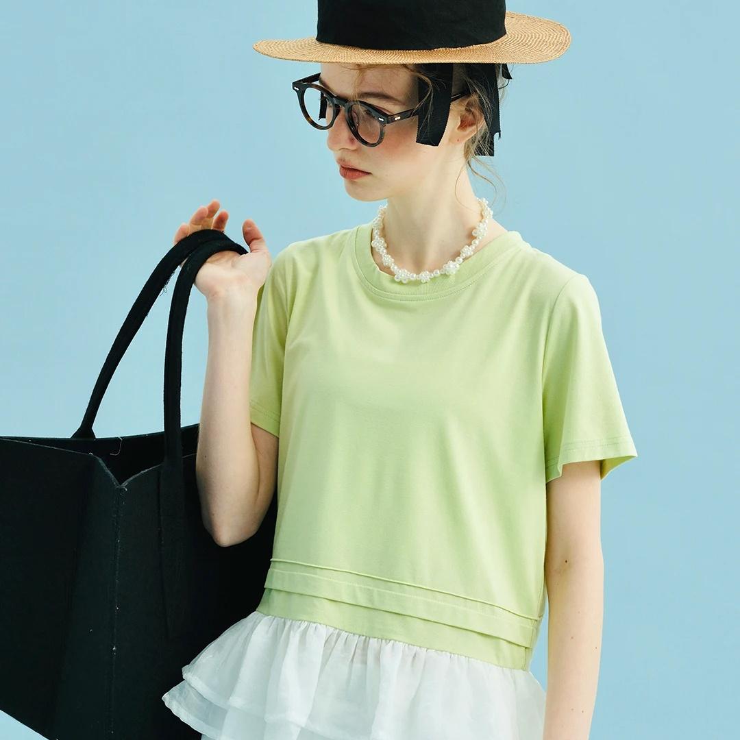 Summer Dopamine Patchwork T-shirt for Women thumbnail 2