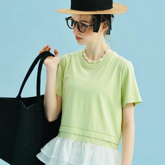Summer Dopamine Patchwork T-shirt for Women