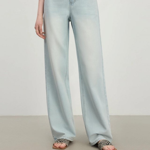 High Waist Minimalist Skinny Jeans – Lightweight Summer Casual Denim