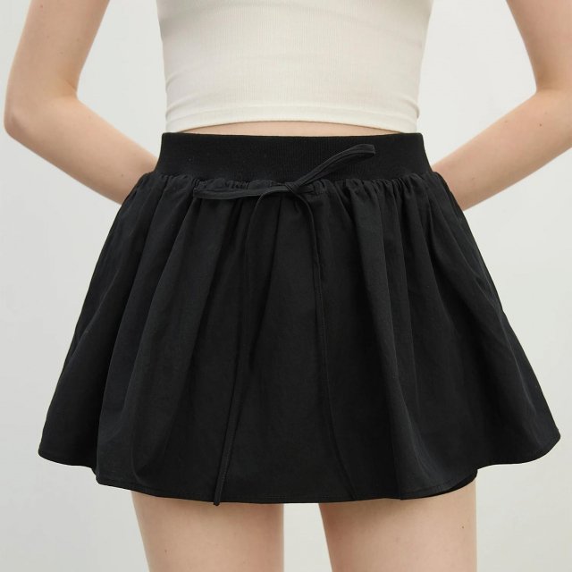 Youthful 3D Floral A-Line Skirt Shorts
